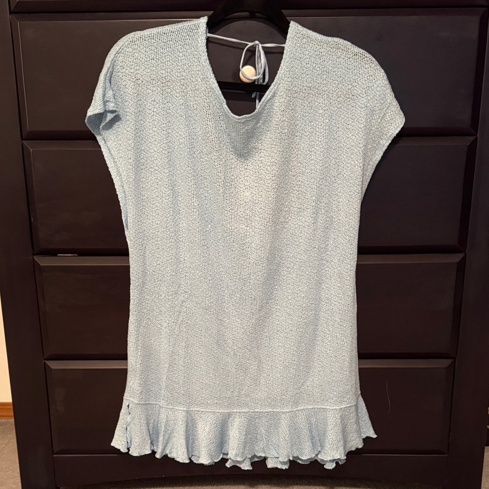 NWT Beach Bunny Light Blue Annika Tunic Swim Coverup Small
